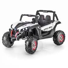 Utv Mx Screamer 4wd Car 2 Seater White Battery Remote Mp3 Player Kid S Ride On Kids Ride On Toy Cars For Kids Kids Ride On Toys