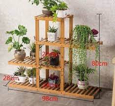 6 Tier Wooden Bamboo Plant Stand Indoor Outdoor Planter Flower Pot Holder Shelf Ebay Plant Stand Indoor Wooden Plant Stands Wooden Plant Stands Indoor