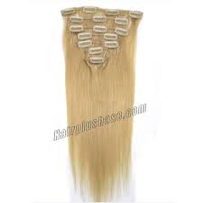 Choose from 12 to 30 inches, straight or wavy. 30 Inch 24 Ash Blonde Clip In Remy Human Hair Extensions 7pcs