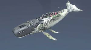 Biomechanical Whale Low Poly 3d Model Ready For Virtual Reality Vr Augmented Reality Ar Games And Other Real Time Apps Low Poly 3d Models Whale 3d Model