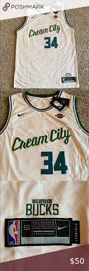 Milwaukee — the milwaukee bucks are giving you something new to add to your christmas wish list. Giannis Antetokounmpo Cream City Stitched Jersey L Jersey Tank Top Shirt Gianni