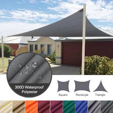 Shade sails are made of breathable with all these choices, there is sure to be a shade sail that will look great in your backyard space! Outdoor Sun Shade Sail Garden Patio Sunscreen Awning Canopy Screen 98 Uv Block Ebay