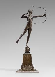 His fascination with sculpture began early when taken to the bright lights of london as a small child and exposed to the work of rodin. Diana Of The Tower