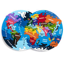 Amazon map of the world jigsaw puzzle. Map Of The World Map Jigsaw Puzzles Alphabet Jigsaws