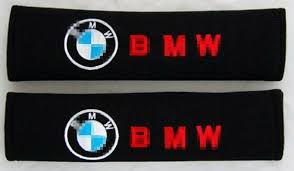 Bmw Seat Belt Shoulder Pads Strap Covers Cushion 1 Pair 2pcs Red Lettering Kv Seat Belt Cover Seat Belt Pads Seat Belt