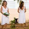 Flowy Short Beach Wedding Dresses