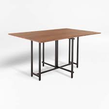 On one side of your new leaf, you'll leave the holes as is. Origami Drop Leaf Rectangular Dining Table Reviews Crate And Barrel