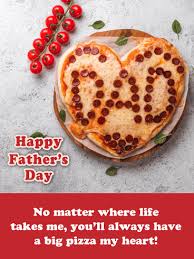 Personalize his card with a photo or two, images from the stickers menu, your favorite font. Pizza My Heart Funny Father S Day Card From Daughter Birthday Greeting Cards By Davia