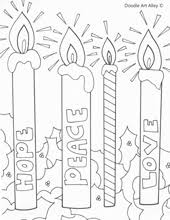 Make a little gift for a friend and open your heart to the season with your kids. Christmas Coloring Pages Religious Doodles