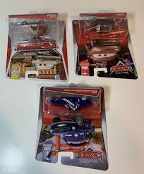 Disney Pixar Cars Brent Mustangburger With Headset Tubbs Packer Andrea 1:55  New