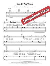 Harry Styles Sign Of The Times Sheet Music Piano Notes Chords Sheet Music Piano Harry Styles