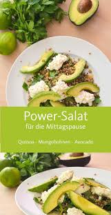 Quinoa Salat Mit Mungobohnen Und Avocado Mampfness Rezept Mungobohnen Quinoa Salat Mungobohnen Rezept