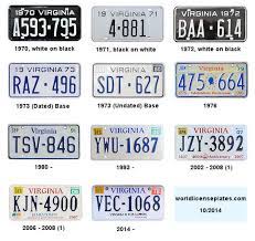 License Plates Of Virginia