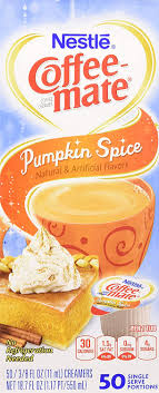 Amazon Com Nestle Pumpkin Spice Coffee Mate Liquid Coffee Creamer Single Serving Tubs Seasonal Flavor 0 37 Fl Oz Pack Of 50 Grocery Gourmet Food