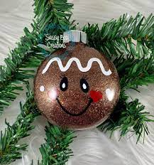 Gingerbread Man Glitter Christmas Ornament In 2021 Vinyl Christmas Ornaments Christmas Ornaments Homemade Kids Christmas Ornament Crafts