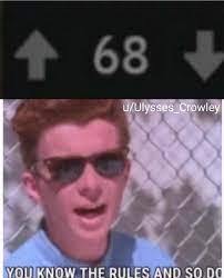Never gonna give you up lyrics: You Know The Rules And So Do I Know Your Meme
