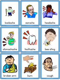 Listen to the video to hear the correct pronunciation—in american. Injuries And Illnesses Esl Flashcards