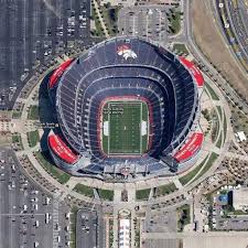 aerial view sports authority field at mile high stadium