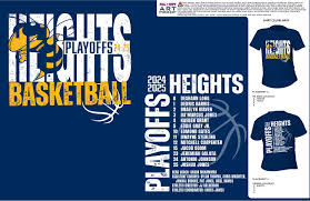 Heights Post season Boys Basketball T-Shirts Order Heights Boys Basketball  2024-25 Post season shirts T-Shirt Cost