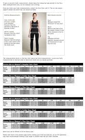 Jessica Clothing Size Chart