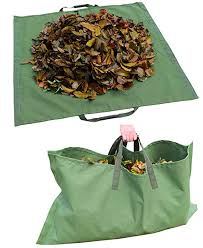 Amazon Com Amatory Garden Lawn Leaf Yard Waste Bag Clean Up Tarp Container Tote Gardening Trash Reusable Hea Yard Waste Garden Waste Bags Container Gardening