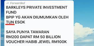 Sindiket itu yang diketuai individu sama tetapi kononnya kini sudah bergelar tan sri haji jasman. This Scam Is Misusing Tun M Bank Negara Finance Ministry S Name To Cheat M Sians World Of Buzz