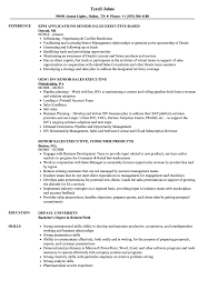 sales senior executive resume samples