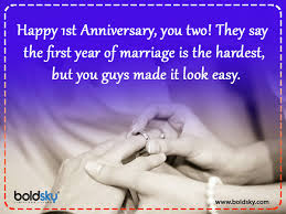 Numerous sources tell us that the first year of marriage is symbolically marked with a gift of paper — a material that has been the traditional 1st anniversary gift for over a 100 years. First Wedding Anniversary Quotes Wishes Messages And Images To Share Boldsky Com