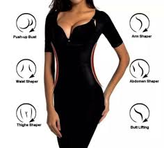 77% polyester, 18% viscose, 5% spandex. Buy Ardyss Front Zipper Underbust Full Body Suit Slimming Shaper Black Lycra Sz Xxl Online In Mauritius 223833513476