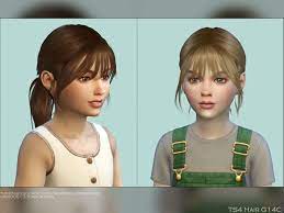 Sims both young and old daydream about their next hairdo. Daisy Sims Child Hair G14c