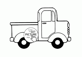 Cute Old Truck Coloring Page For Preschoolers Transportation Coloring Pages Printables Free Wuppsy Co Truck Coloring Pages Old Trucks Tractor Coloring Pages