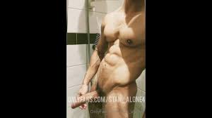 Jerking my thick cock in the shower and rubbing cum over myself Stan_alone4  - Just the Gays