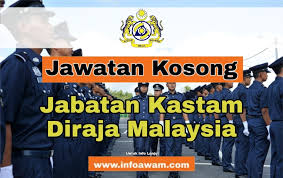 Jabatan kastam diraja malaysia adalah salah sebuah badan jabatan kerajaan di bawah kementerian kewangan malaysia. Jawatan Kosong Terkini Di Jabatan Kastam Diraja Malaysia