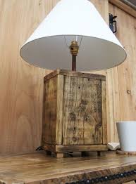 Rustic Wood Lamp Base Made From Reclaimed Pallet Wood Wood Lamp Base Wooden Lamp Base Wood Lamps