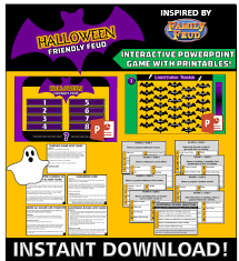 While the format of the game show family feud has remained almost the same throughout th. Interactive Halloween Family Feud Game Powerpoint Instant Download