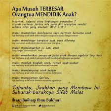 Musuh Terbesar Mendidik Anak Pendidikan Nasihat Ayah Anak