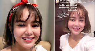 Tertarik mengganti gaya rambut tapi bingung cari inspirasinya? Amanda Manopo Pamer Gaya Rambut Baru Netizen Cantik Banget Mirip Song Hye Kyo
