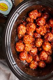 Stir in garlic and seasonings. Slow Cooker Barbecue Meatballs The Magical Slow Cooker