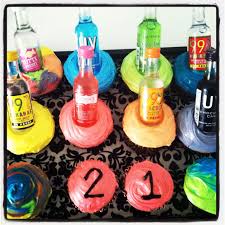 21st Birthday Mini Liquor Bottle Cake Pin By Ashley Turner On My Creations Crafts 21st Birthday Cupcakes 21st Birthday Gifts 21st Bday Ideas