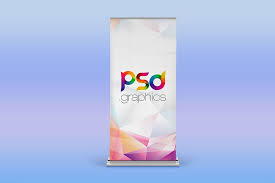 Download Free Roller Banner Mockup In Psd Retractable Banner Design Banner Template Design Banner Design