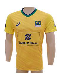 Camisas do brasil na futfanatics. Camisa Asics Brasil Cbv Masculina Jogo Sn Amarela Tka E