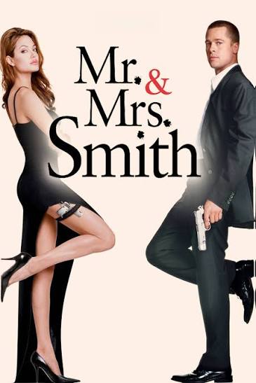 Poster Nonton film action full movie MR. & MRS.SMITH subtitle Indonesia