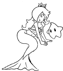 92k.) this 'princess rosalina coloring pages lineart' is for individual and noncommercial use only, the copyright belongs to their respective creatures or owners. Mermaid Rosalina For Coloring Princess Rosalina Coloring Pages Full Size Png Download Seekpng