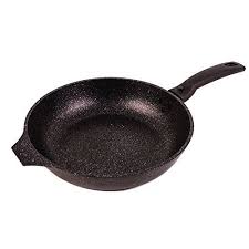 Frying Pan W Detachable Handle Marble Coating 24 Cm Non Stick Granite Stone Cookware Essentials Glass Ceramic