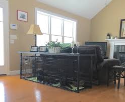 Double Dog Crate Console Table Ikea Linnmon Table And 2 Intermediate Precision Dog Crates Dog Crate Cover Large Dog Crate Dog Crate