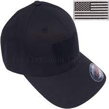 Men S Fitted 98 Cotton Flexfit Mid Profile Tactical Cap W Velcro Area And Patch Velcro Flexfit Tactical Patches