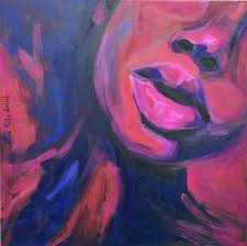Well framed ready to hang hd printed canvas bound on. Beyond That Star African American Wall Art Contemporary Modern Purple Large Painting Black Woman Portrait On Canvas Painting By Anna Miklashevich Saatchi Art
