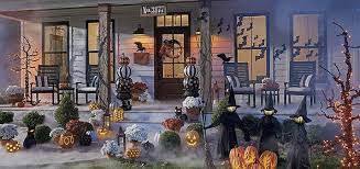 Lighted halloween witchs broom decoration plowhearth. Top 10 Halloween Pathway Decorations Grandin Road Blog