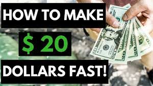 I hope this helps you know how to make money fast as a kid or teen. How To Make 20 Dollars Fast Earn Cash Fast Youtube