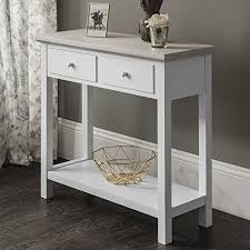 White Console Table 2 Drawers White Laura James La Https Www Amazon Co Uk Dp B01joymma8 Re White Console Table Console Table Classic Bedroom Design